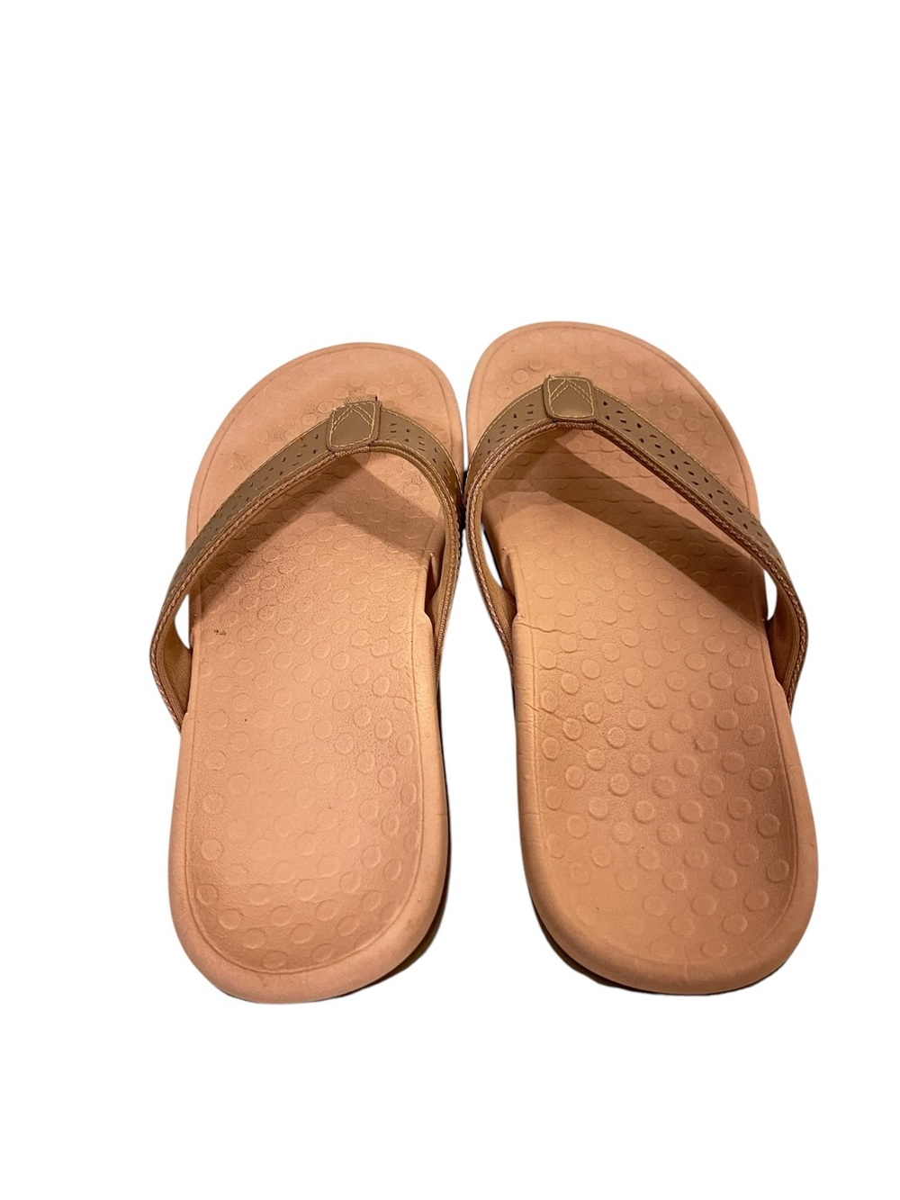 VIONIC Shona Women’s Metallic Rose Gold Thong Sandals Flip Flops - Picture 3 of 4